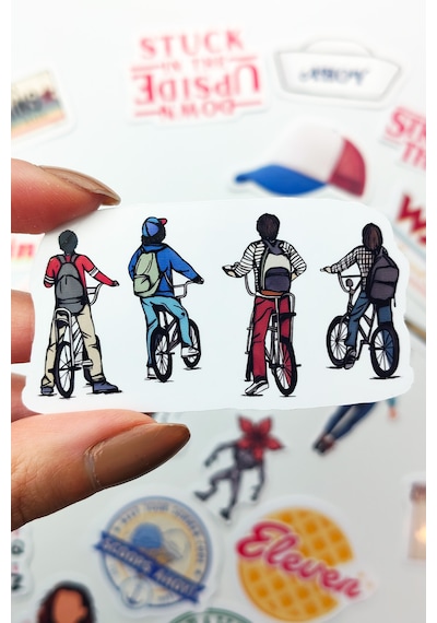 Stranger Things Sticker Paketi 23 Parça Kaliteli Su Geçirmez Etiket Seti Çok Renkli