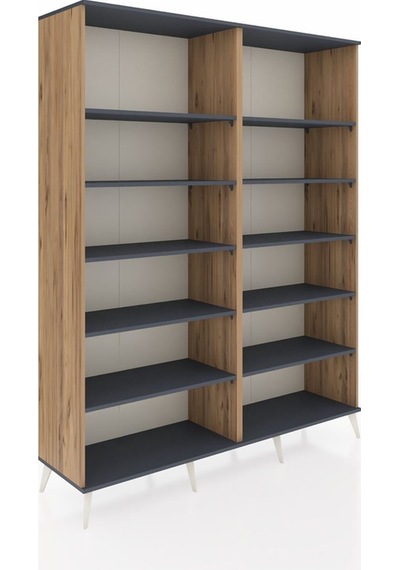 Hyperion Gardrop 10 Raflı 176x44x221 Çam-antrasit Beyaz Hyperion Gardrop 10 Raflı 176x44x221 Çam-antrasit Beyaz