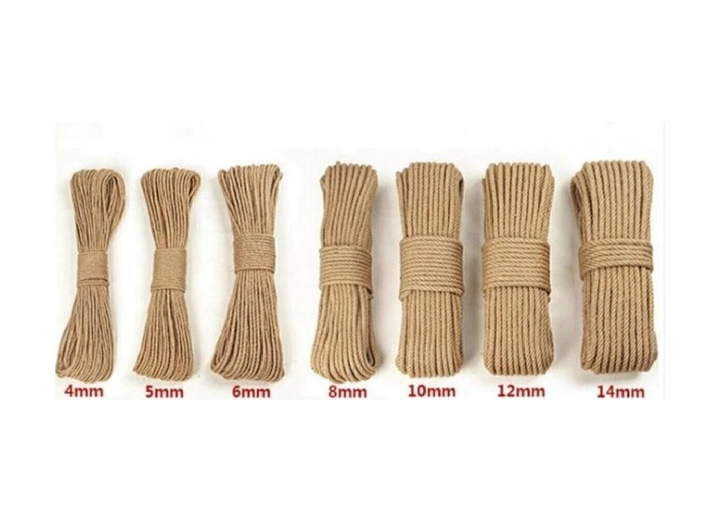 8 Mm 30 Metre Jüt Halat Ip Dekoratif Hasır Ip Kendir