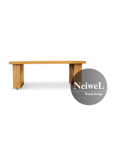 Neiwel Nuse Doğal Ahşap Sehpa-70-120 Açık Ceviz