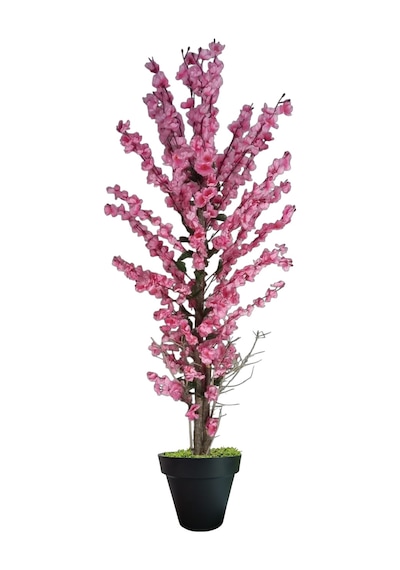 Pembe Bahar Dalı Yapay Agaç 160 Cm Yeşil