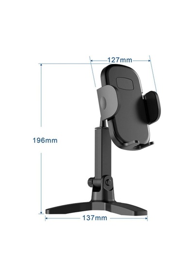 Masaüstü Telefon Standı 360 Derece Dönebilen Başlıklı Ayaklı Telefon Tripodu 5468