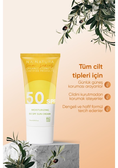 Iva Natura Organik Nemlendirici Ve Koruyucu 50 Spf Güneş Kremi 75 Ml