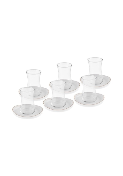 Karaca  Streamline Hole 12 Parça 6 Kişilik Cam Çay Seti 165 ml