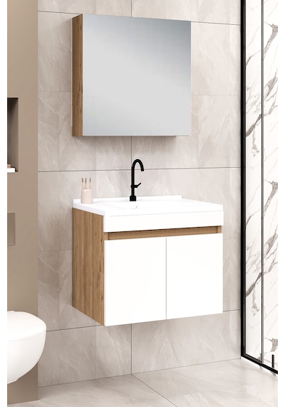 %100 Mdf 65 Cm Saura Banyo Dolabı Beyaz %100 Mdf 65 Cm Saura Banyo Dolabı Beyaz
