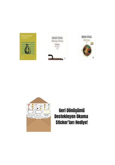 Everest Açıkhava 13 - Küçücük + Müfettişler Müfettişi - Üçkâğıtçı 2 Kitap Bir Arada + Murtaza Midi Boy + Okuma Sticker'ları