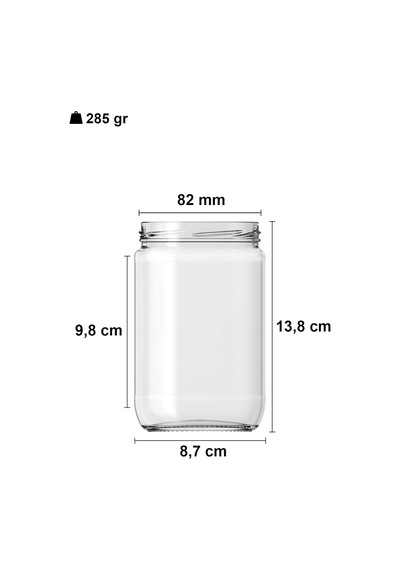 660 Ml Şeffaf Cam Kavanoz 660 Cc Konserve Metal Kapaklı Cam Kavanoz 6 Adet Şeffaf, 660 Cc Çok Renkli