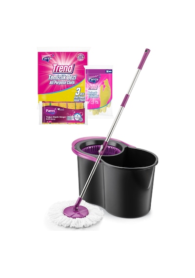 Black Edition Temizlik Seti + Temizlik Bezi + Bubble Sünger + Bulaşık Eldiveni