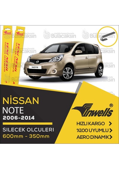 Nissan Note Muz Silecek Takımı 2006-2014 İnwells