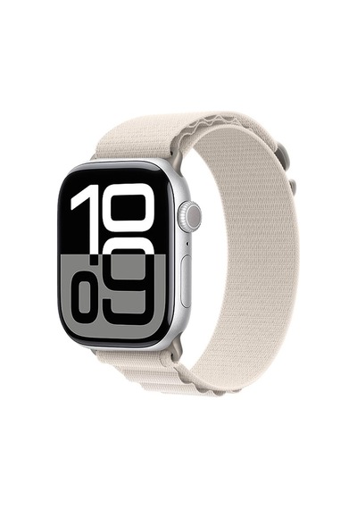 Goocamp Watch 10 46mm Uyumlu Krd-74 Hasır Kordon-beyaz