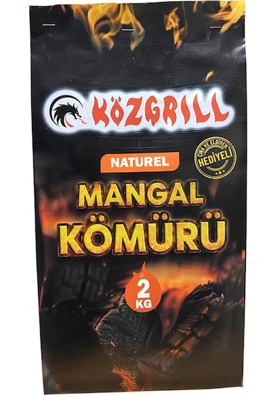 Közgrill Mangal Kömürü Naturel 2 Kg 2 Adet