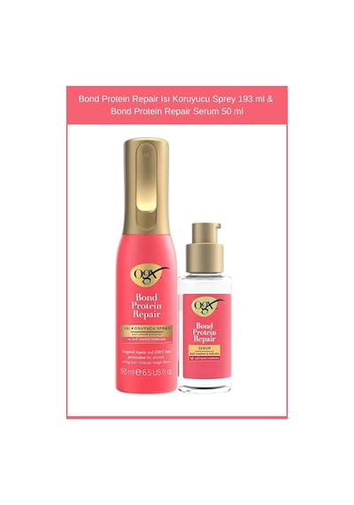 Bond Protein Repair Isı Koruyucu Sprey 193 Ml & Bond Protein Repair Serum 50 Ml