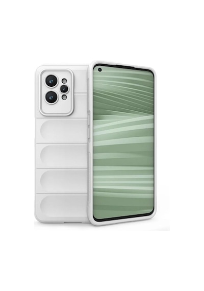 Realme GT2 Pro Uyumlu Silikon Kılıf - Kamera Korumalı Esnek Yeni Nesil Airbag Kapak - Beyaz
