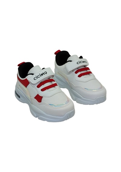 Cicimo 007 Cırtlı Işıklı Ünisex Numara 29 Çocuk Sneaker Ayakkabı Beyaz - Kırmızı - Siyah Cicimo 007 Cırtlı Işıklı Ünisex Numara 29 Çocuk Sneaker Ayakkabı Beyaz - Kırmızı - Siyah