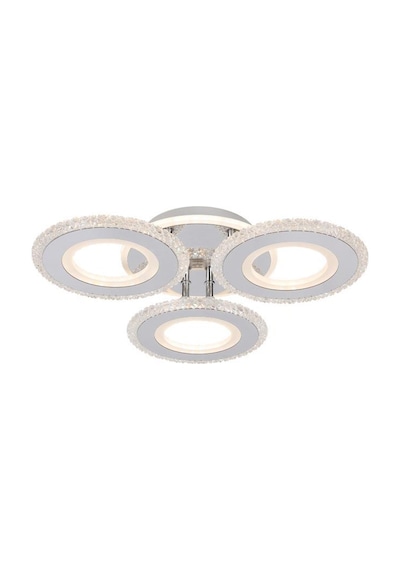 Eray Aydınlatma T001-3 Krom Kumandalı Led Avize Krom