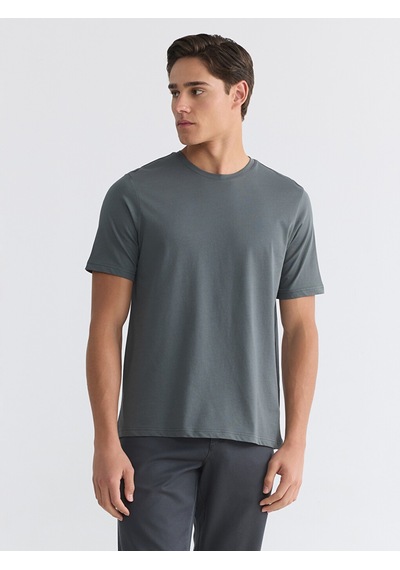 Lcwaıkıkı Classic Yeşil Regular Fit Basic Erkek Dry Touch Tişört