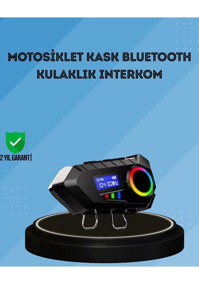500mah Bataryalı Bluetooth 5.4 İnterkom Led Ekranlı Fm Destekli 07815448