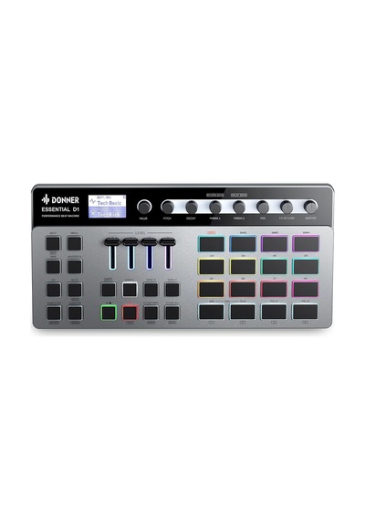 Donner Essential D1 Performance Beat Machine, Step Sequencer& Finger Drum Machine