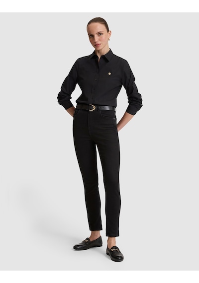 Pierre Cardin Kadın Siyah Gömlek Desenli 50328627-vr046