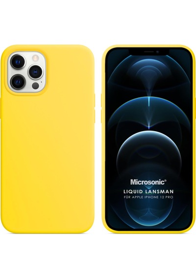 Microsonic Apple Uyumlu iPhone 12 Pro Kılıf Liquid Lansman Silikon