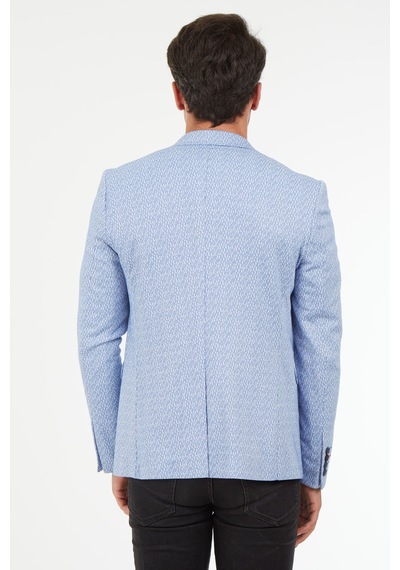 Sposo 5127 Dar Kalıp Yarım Astarlı İndigo Erkek Blazer Ceket İndigo Sposo 5127 Dar Kalıp Yarım Astarlı İndigo Erkek Blazer Ceket İndigo