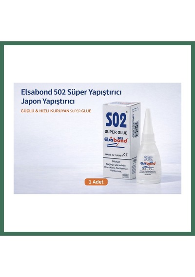 En-cag Elsabond 502 Süper Yapıştırıcı Japon Yapıştırıcı 20g Güçlü Hızlı Kuruyan Super Glue 1 Adet Bss Standart