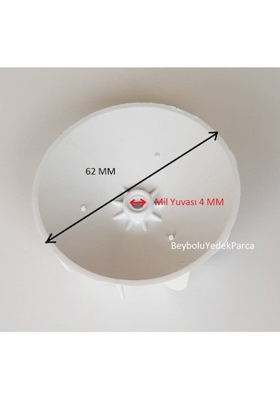 Powerstar Pervane Saç Kurutma Pervanesi 9 Kanat Çap 62 Mm Mil