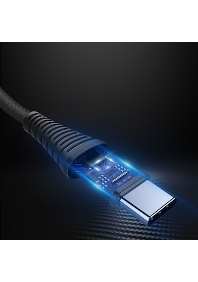 Rock Space Z10 Hi-Tensile Type-C Şarj Ve Data Aktarım Kablosu 1Mt (508941167)