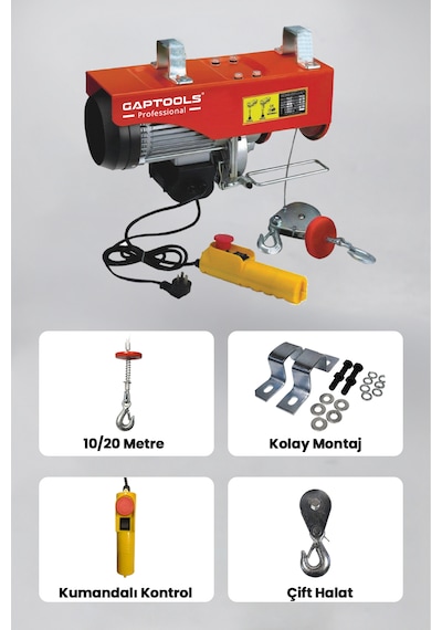 Gaptools Elektrikli Vinç 250\500kg