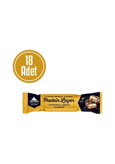 Multipower Protein Layer  Beyaz Çikolata - 18 x 50 G
