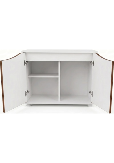 Kanki Pet Western Seri Akvaryum Sehpası Western10031-cvz1 100x31x69 Cm Beyaz-ceviz