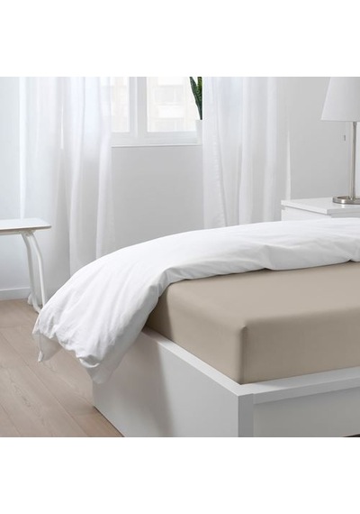 Ikea Nattjasmın 1 Tek Kişilik Çarşaf 80 X 200 Cm Bej