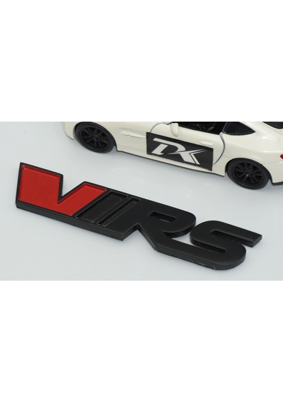 Dk Tuning Skoda Vrs Bagaj Siyah Kırmızı Logo Arma Amblem -