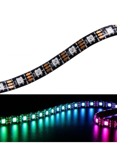 Ws2812B Rgb Şerit Led Ip65 Metrede 60 Led