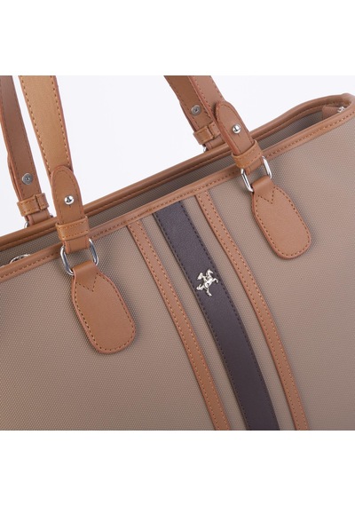 Nas Bag Kadın Omuz Çantası Spor Şık Ayarlanabilir Omuz Askılı Kum Taba Kahve Lacst 33x27x12 Cm Kum - Taba