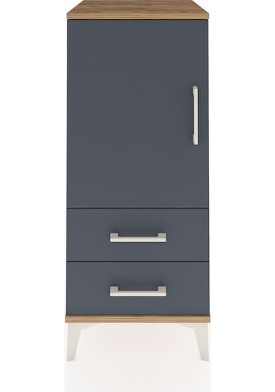 Hyperion Komodin 2 Raflı 2 Çekmeceli Tek Kapaklı 44x44x106 Ça... Çam