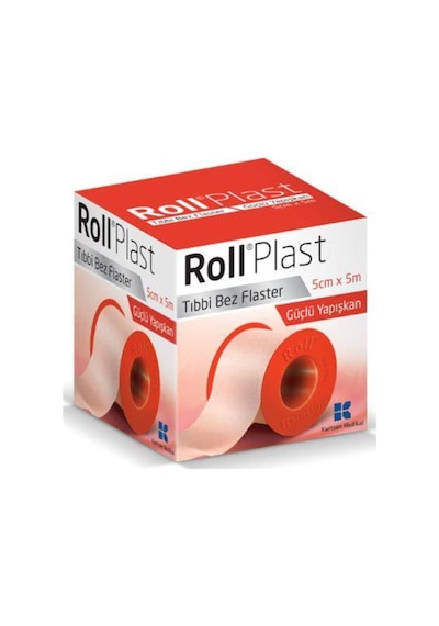 Roll Plast Bez Yapışkanlı Flaster 5 CM x 5 M