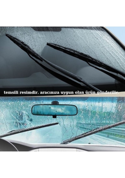 Fiat Fiorino 2008 2009 2010 2011 2012 2013 2014 2015 2016 Uyumlu Ön Cam Silecek Süpürgesi Seti 650+480mm