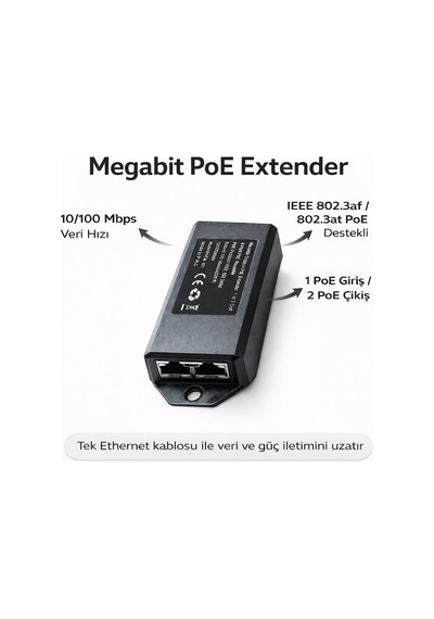 Apronx Nvd-2101 10/100 1 In 2 100m Poe Repeater Extender