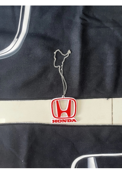 Siyah Honda Sırt Havlusu Seti Ön Ve Arka Dikiz Ayna Süsü Hediye