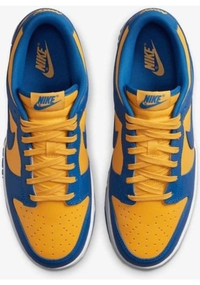 Nike Dunk Low Ucla Erkek Spor Basketbol Ayakkabı Mavi - Sarı