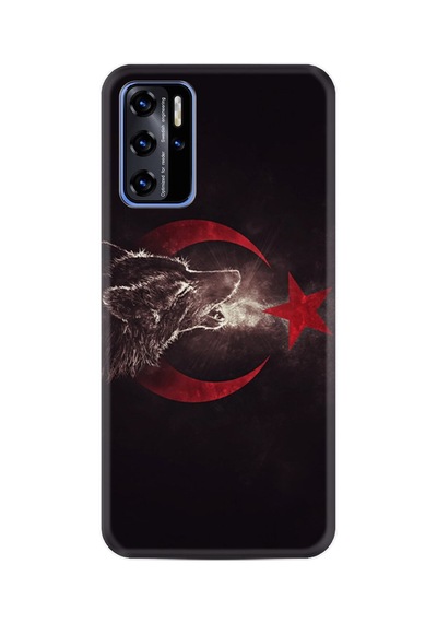 Reeder P13 Blue 2022 Kılıf Desenli Silikon Güzel Kılıf Kurt Ve Ay Yıldız 1403