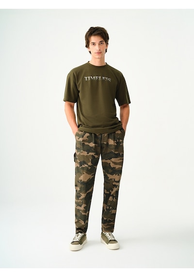 Relax Fit Erkek Pantolon Haki