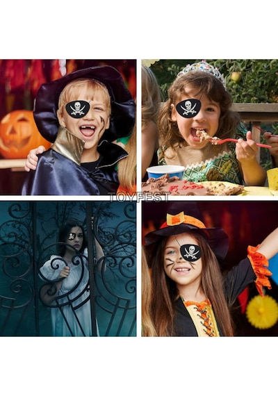 Kaptan Jack Sparrow - Göz Maskesi Çocuk Korsan Kostüm Aksesuarı