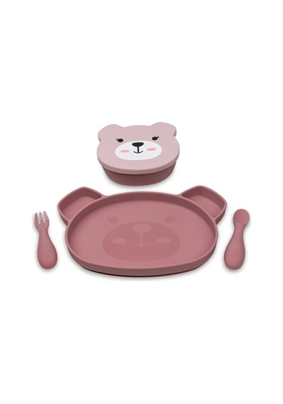 Tum Tum Silikon Beslenme Seti 5 Parça - Betsy Bear