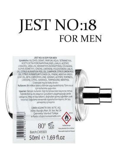 Jest No:18 Edp For Men