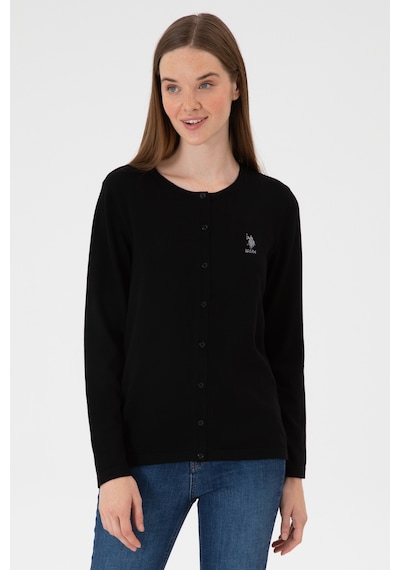 U.s. Polo Assn. Kadın Siyah Hırka Triko 50313624-vr046 Siyah