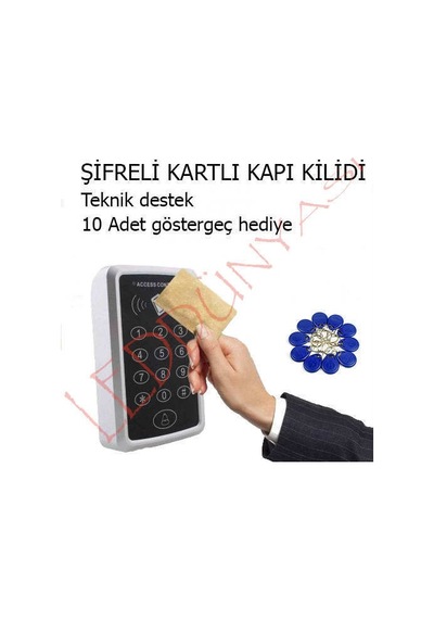 Şifreli Kapı Kilidi Kartlı Göstergeç Sistemli Rfid