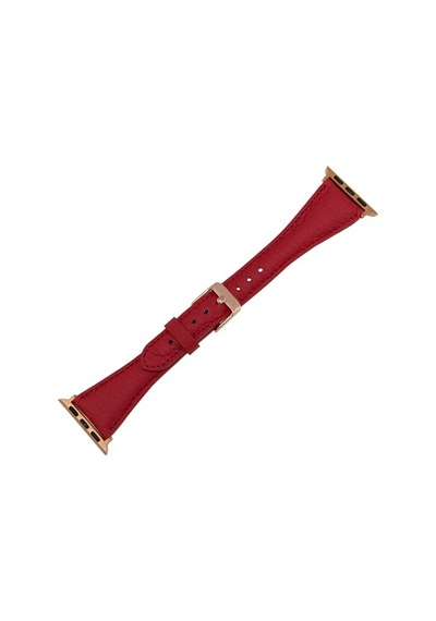Bouletta Watch Uyumlu Deri Kordon 42-44-45Mm Slim Erc2 Kırm