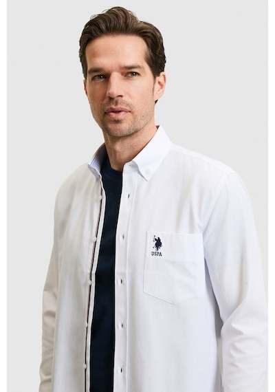 U.S. Polo Assn. U.s. Polo Assn. Erkek Beyaz Gömlek Basic 50324722-vr013